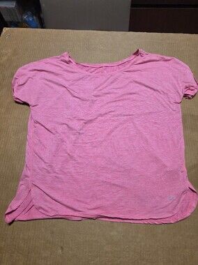 GapFit Women's Pink  Lightweight Relaxed Fit Crew Neck T-Shirt L